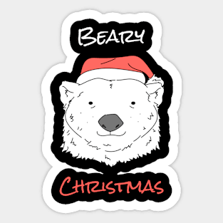 Christmas Icebear Polarbear Sticker